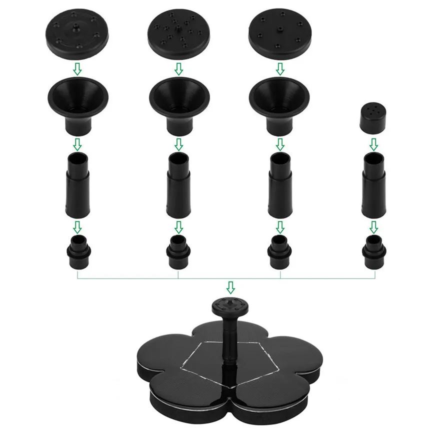 Солнечный фонтанный насос, поливочный комплект, солнечный насос, бассейн, пруд, погружной водопад, плавающий на солнечной батарее, водяной фонтан для сада