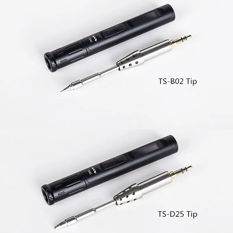 Цифровая мини паяльная станция TS80 QC3.0 USB Type C OLED программируемый интерфейс