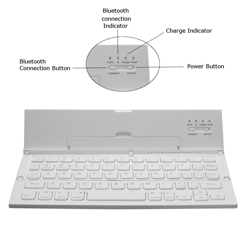 Беспроводная Bluetooth клавиатура для планшетов Складная складная клавиатура для IOS Andriod microsoft мобильный телефон Ipad клавиатура