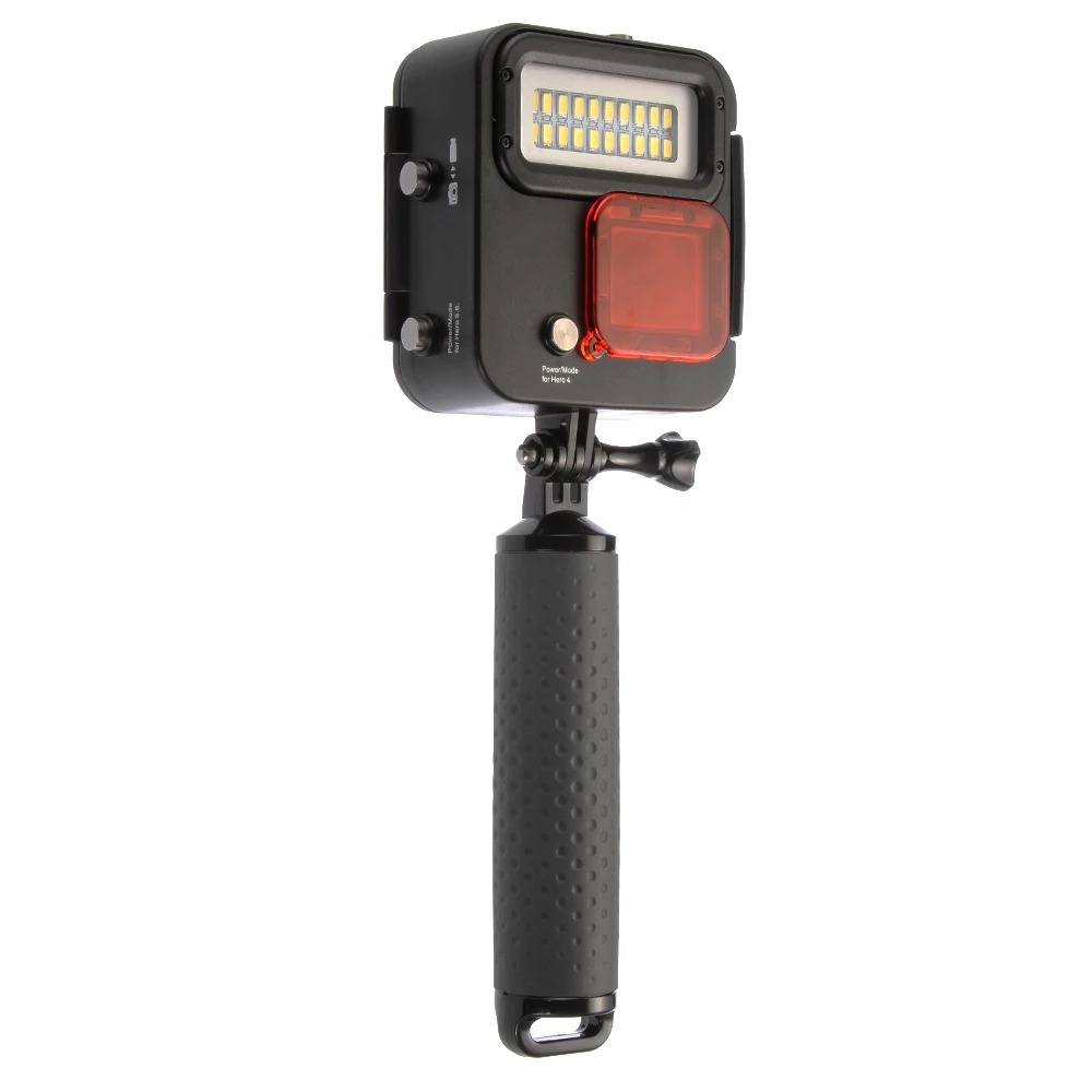 

Underwater Diving Light Waterproof House + LED Lights with Buoyancy Rod for Gopro hero 4/5/6/7 Action Camera