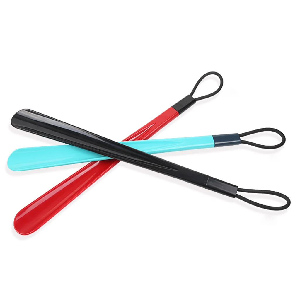50cm Plastic Long Shoe Horn Shoehorn with Loop Convenient for Hanging