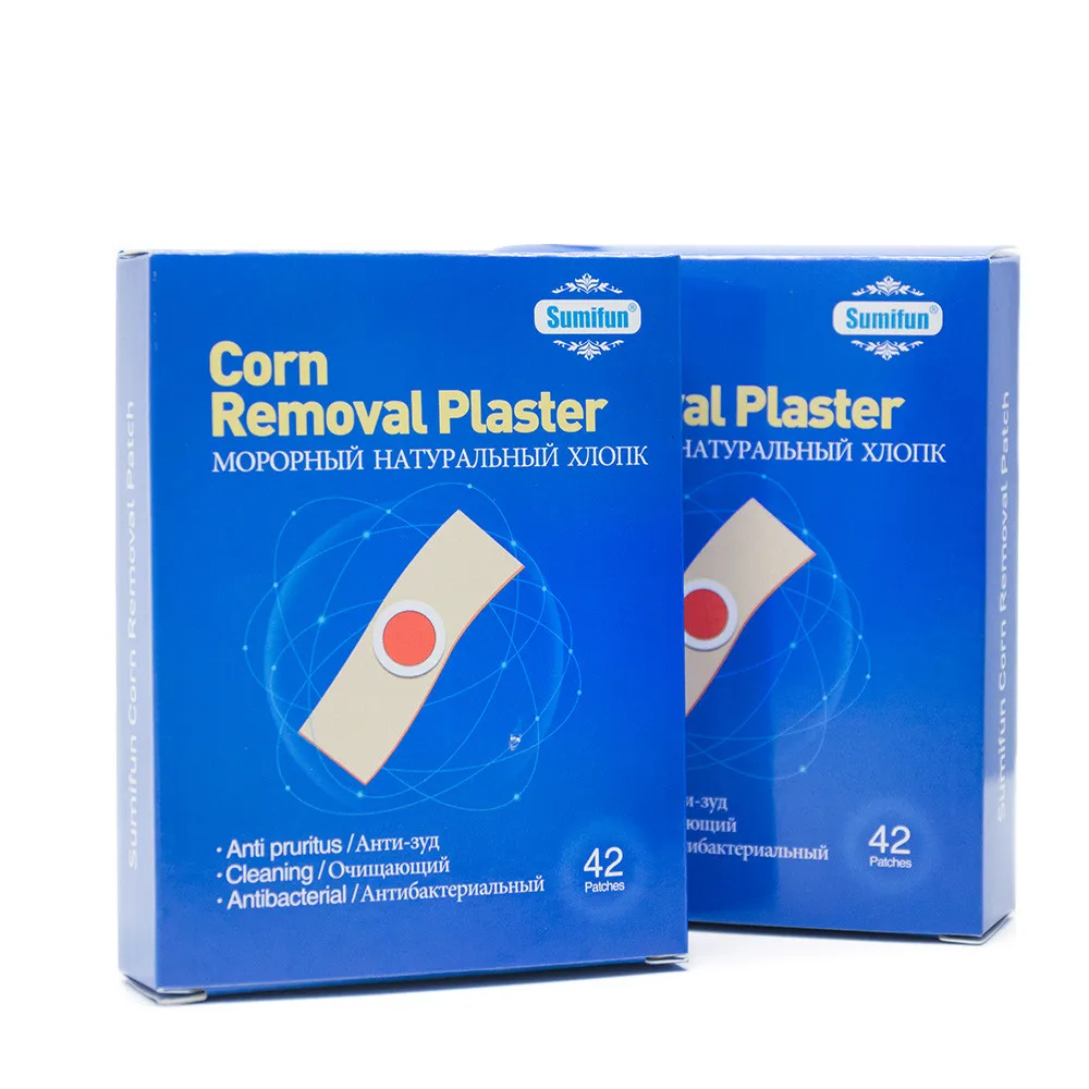 42 pièces plâtre pâte maïs pied enlèvement soulagement de la douleur pieds soin médical verrue callosités enlever les cors soulagement de la douleur callosités enlèvement