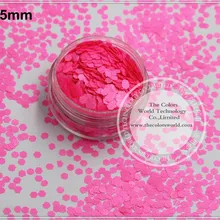 TCF502 неоновый шокирующий розовый цвета 2,5 мм Размер устойчив к растворителям блеск для пилка для ногтей или другого DIY украшения