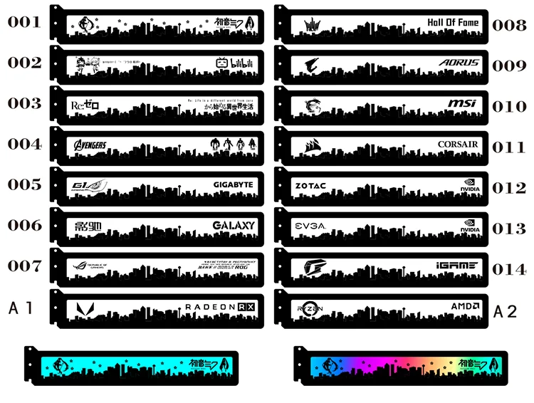 Заказ акриловый кронштейн для использования бандажа GPU карты с RGB света Размеры 280*45*6 мм исправить видео карта, совместимая AURA Системы 12 В RGB