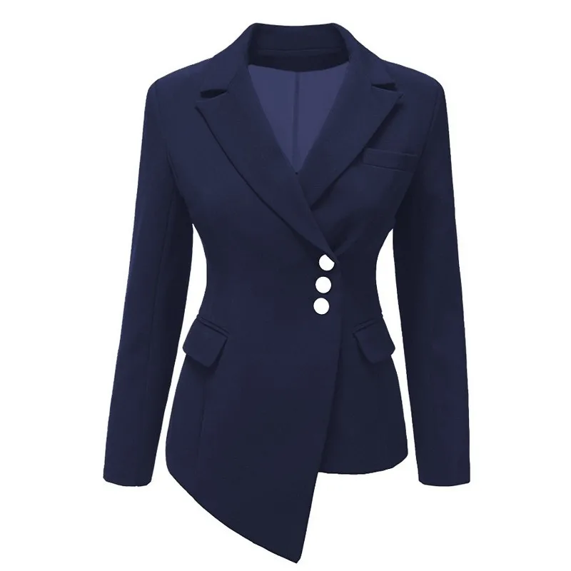 S-3XL Multiple Colour Women's Blazer Spring Autumn Irregular Women's Jacket Plus Size Blazer Woman Fashion Office Lady Blazer