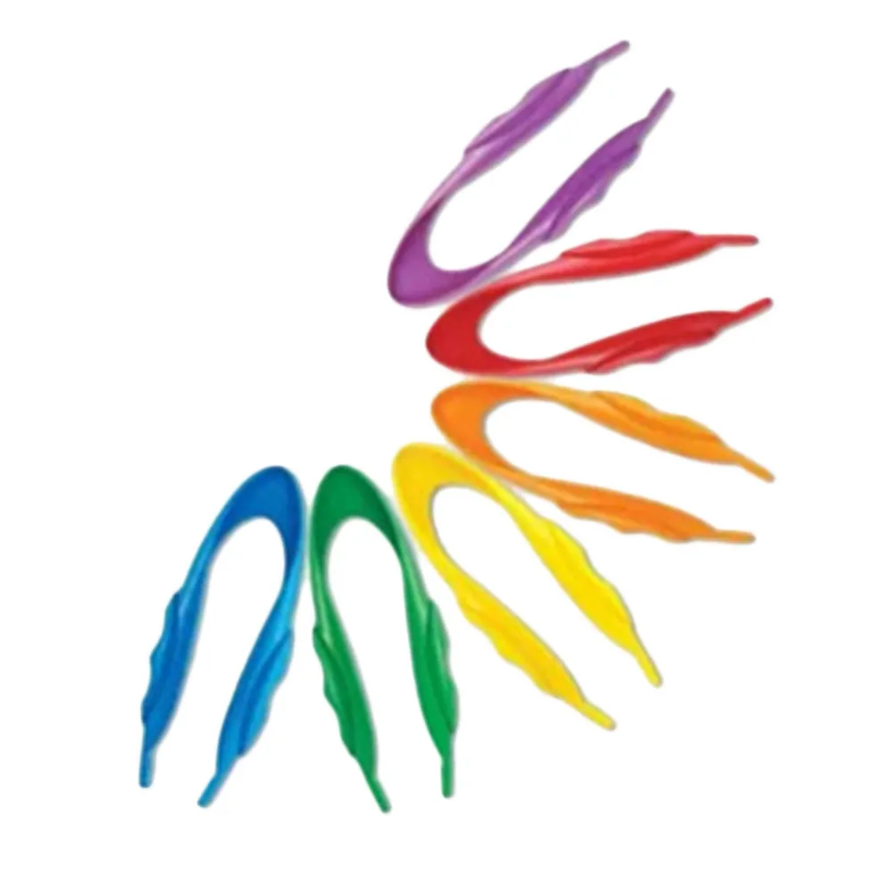 1PC Plastic Materials Tweezers Kindergarten Educational Toy Experiments