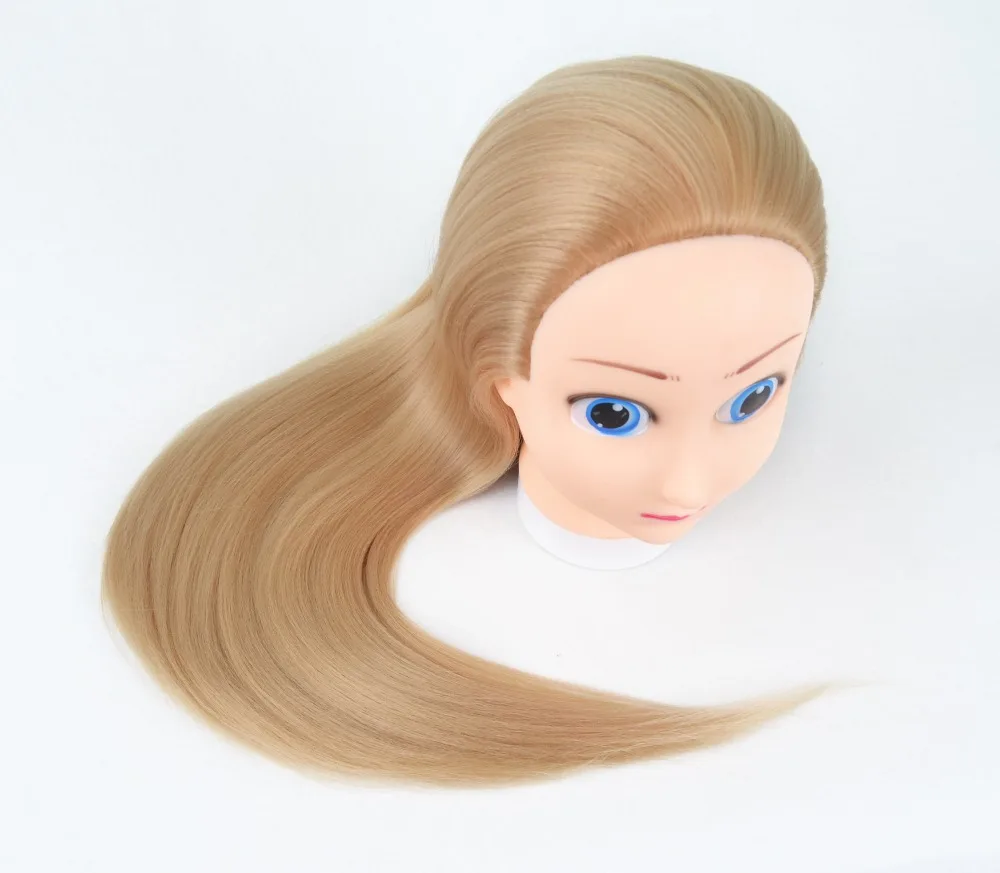 24' мультфильм Профессиональный манекен для волос практика укладки парик голова Парикмахерская кукла Обучение манекен голова