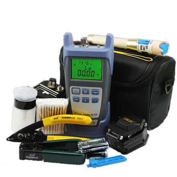 

Optical Fiber Tools with Fiber Cutter SKL-6C -70~+10dBm Optical Power Meter Visual Fault Lcator 5km and Wire Strippers