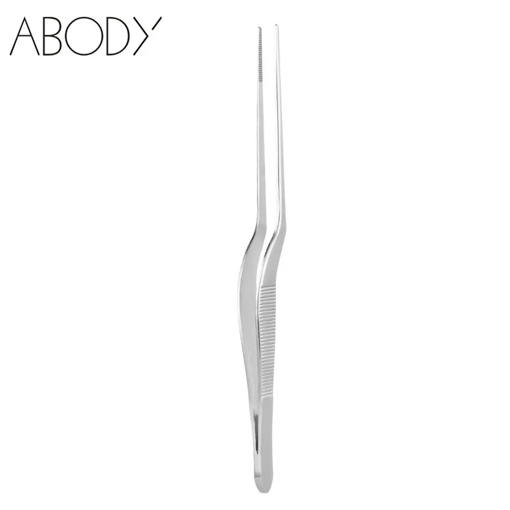 Bending Medical Ear Tweezer EarPick Cleaner Tools Stainless Steel