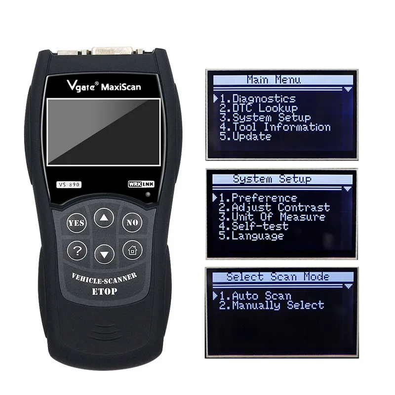 Профессиональный OBD2 EOBD сканер VS890 MaxiScan Vgate VS 890 считыватель кодов неисправностей автомобиля VS-890 OBDII автоматический диагностический инструмент Мультибренды
