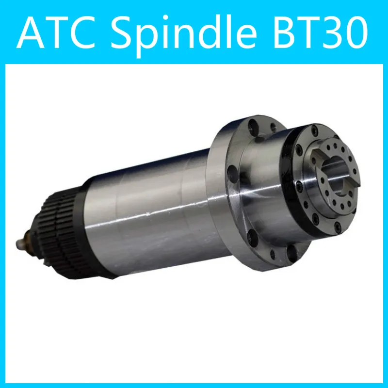 

cnc spindle bt30 synchronous belt drive for milling machine ATC petal clamp disc spring drawbar tool high speed 90mm for milling