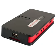 EZcap284 карта захвата игры, HDMI/AV/Ypbpr Видео записывающее устройство коробка в USB диск sd-карта для игровое оборудование