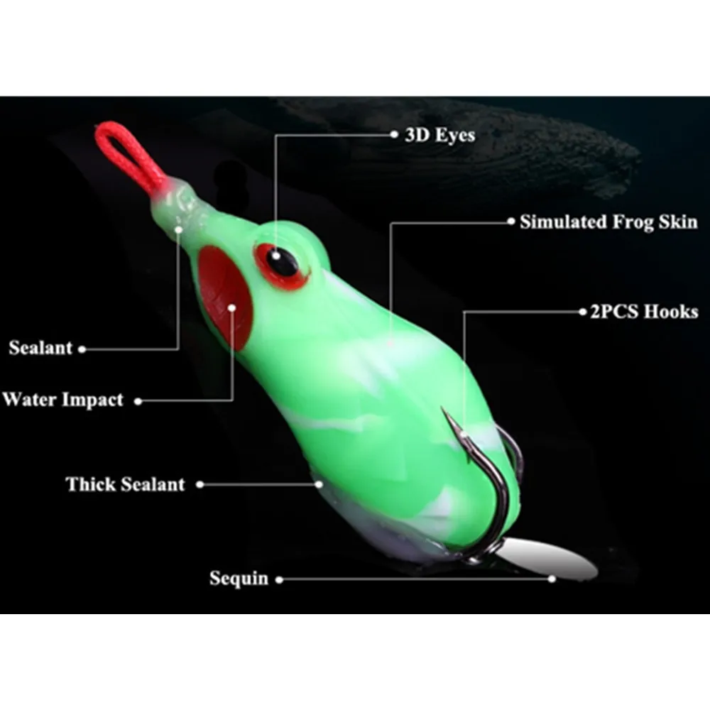 Pesca Isca японские рыболовные снасти искусственная мягкая лягушка на крючке