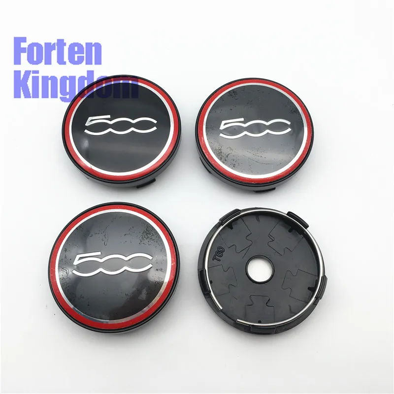 

Forten Kingdom 4 Pieces New Styling Number 500 ABS Aluminum Black Red 60mm Custom Hub Rim Replacement Wheel Centre Center Caps