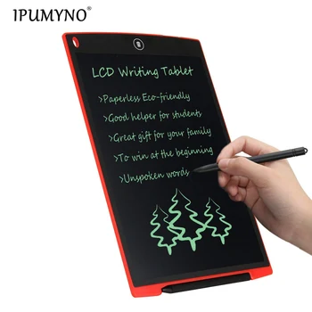 

IPUMYNO 12" inch LCD Writing Tablet Drawing Board Paperless Digital Notepad Rewritten Pad for Draw Note Memo Remind Message