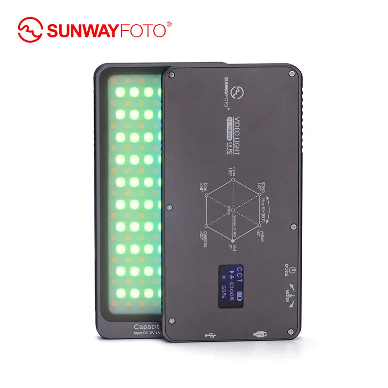 SUNWAYFOTO FL-70 RGB светодиодный светильник RGB Цвет селфи видео светильник Камера студия светильник для цифровой зеркальной камеры Canon Nikon sony фотографии светильник Инж