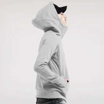 

Autumn Winter Men Sweatshirts Hooded Long Sleeve Solid Color Coat Warm Pocket Zipper Casual Jacket Man Clothing TY66