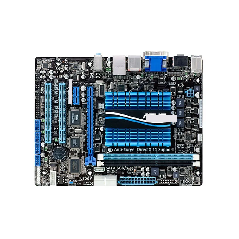 

FOR ASUS E45M1-M PRO DDR3/SATA3/USB3.0 integrated AMD e-450 dual-core CPU Original Used motherboard