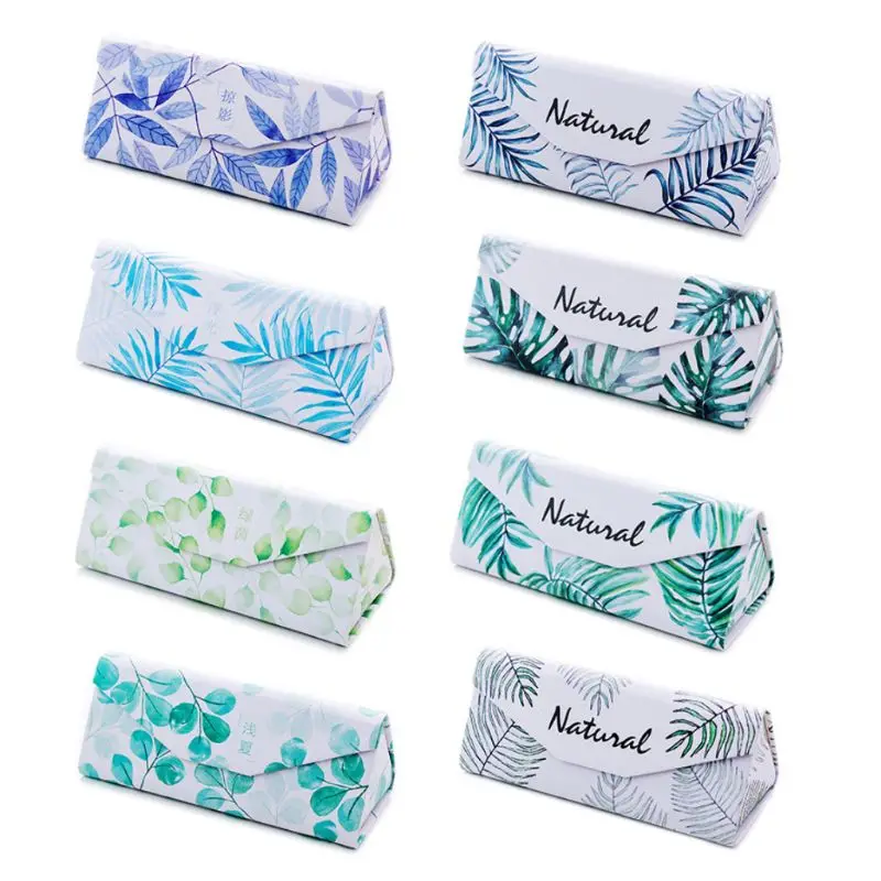 

Folding Glasses Box Women Girls Small Fresh Simple Portable Students Myopia Eyeglasses Storage Boxes Sun Sunglasses Case