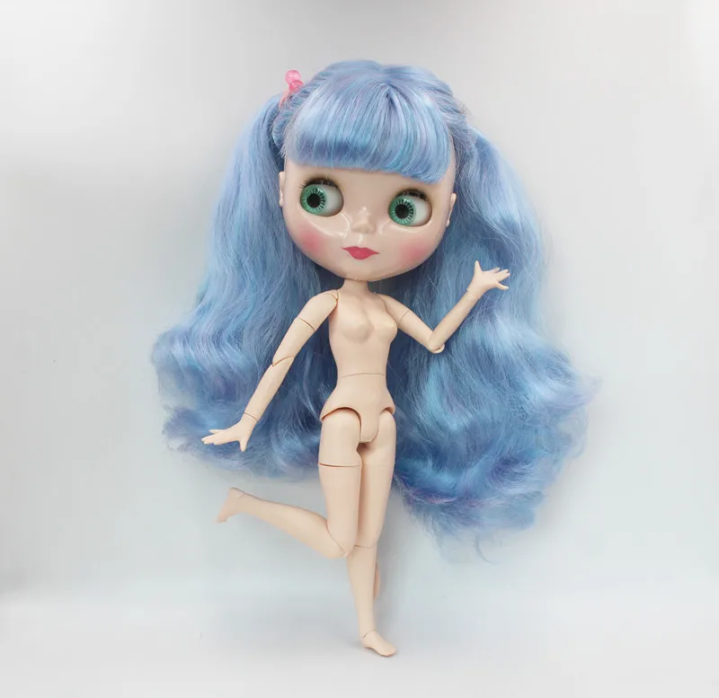 

Free Shipping big discount RBL-748J DIY Nude Blyth doll birthday gift for girl 4color big eye doll with beautiful Hair cute toy