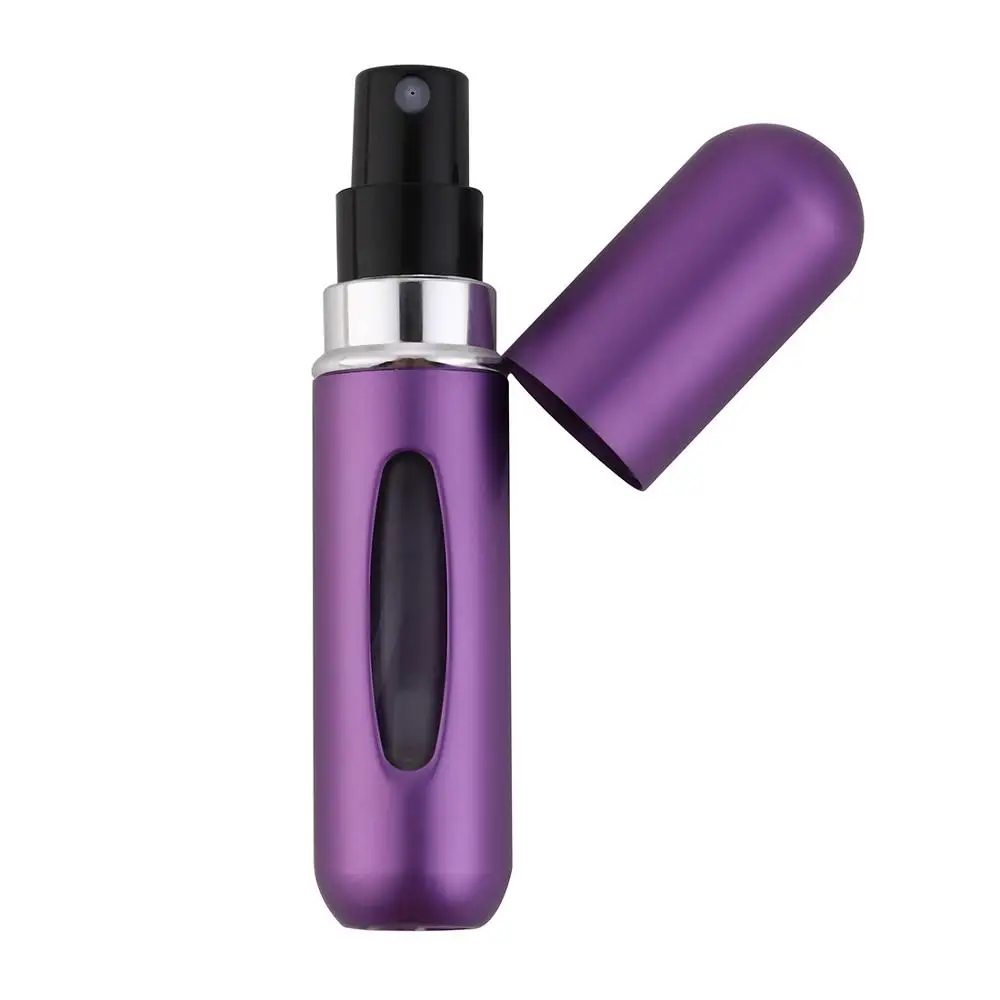 Портативный мини многоразовый флакон для духов с распылителем ароматизатор насос пустые косметические контейнеры распылитель бутылка для путешествий 5 мл - Цвет: 5 ml Purple