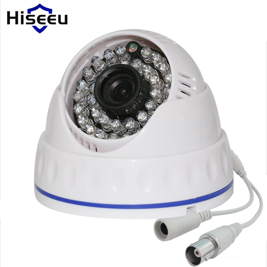 Hiseeu AHDH 1080P семейная Мини купольная камера безопасности аналоговая CCTV камера для помещений ИК Ночное Видение Plug and Play AHCR512