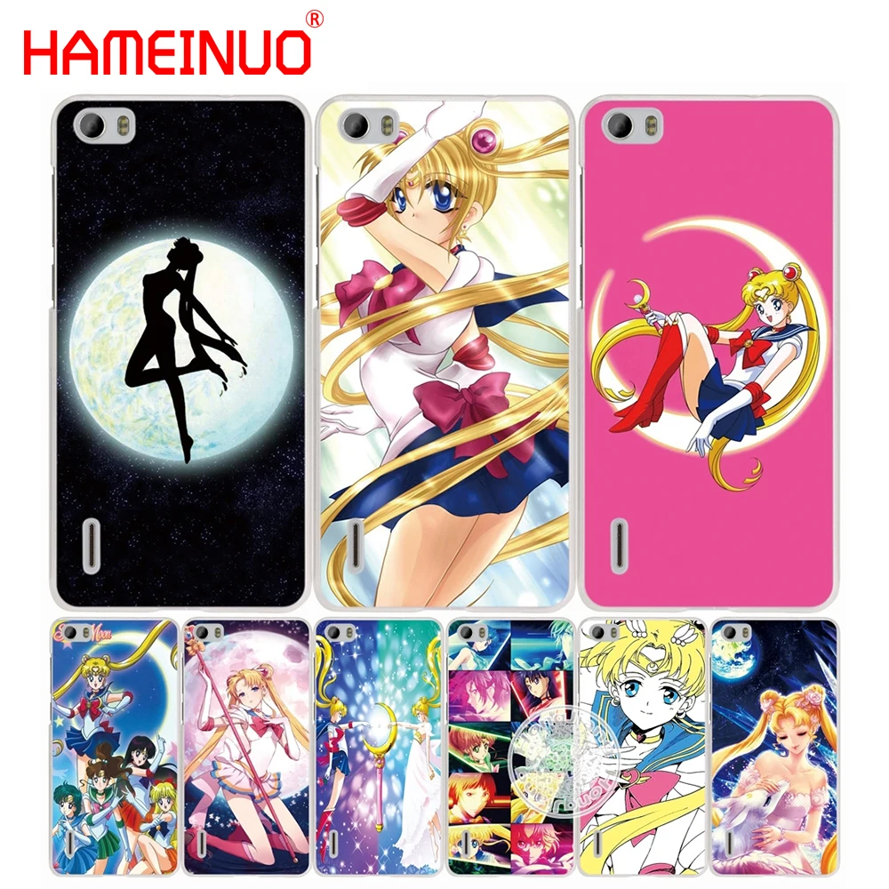 

HAMEINUO sailor moon girls cell phone Cover Case for huawei honor 3C 4A 4X 4C 5X 6 7 8 Y3 Y5 Y6 2 II Y560 Y7 2017