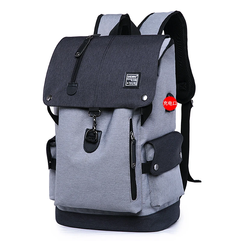 Fengdong Mochila de carga USB, mochila de estudiante de secundaria, Mochila de viaje de mujer y hombre, mochila de niña adolescente Fengdong Mochila de carga USB, mochila de estudiante de secundaria, Mochila de viaje de mujer y hombre, mochila de niña adolescente