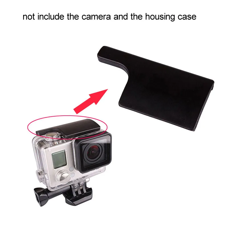 Пластиковая защелка для Gopro Hero 3 + 4 черная серебристая камера водонепроницаемый