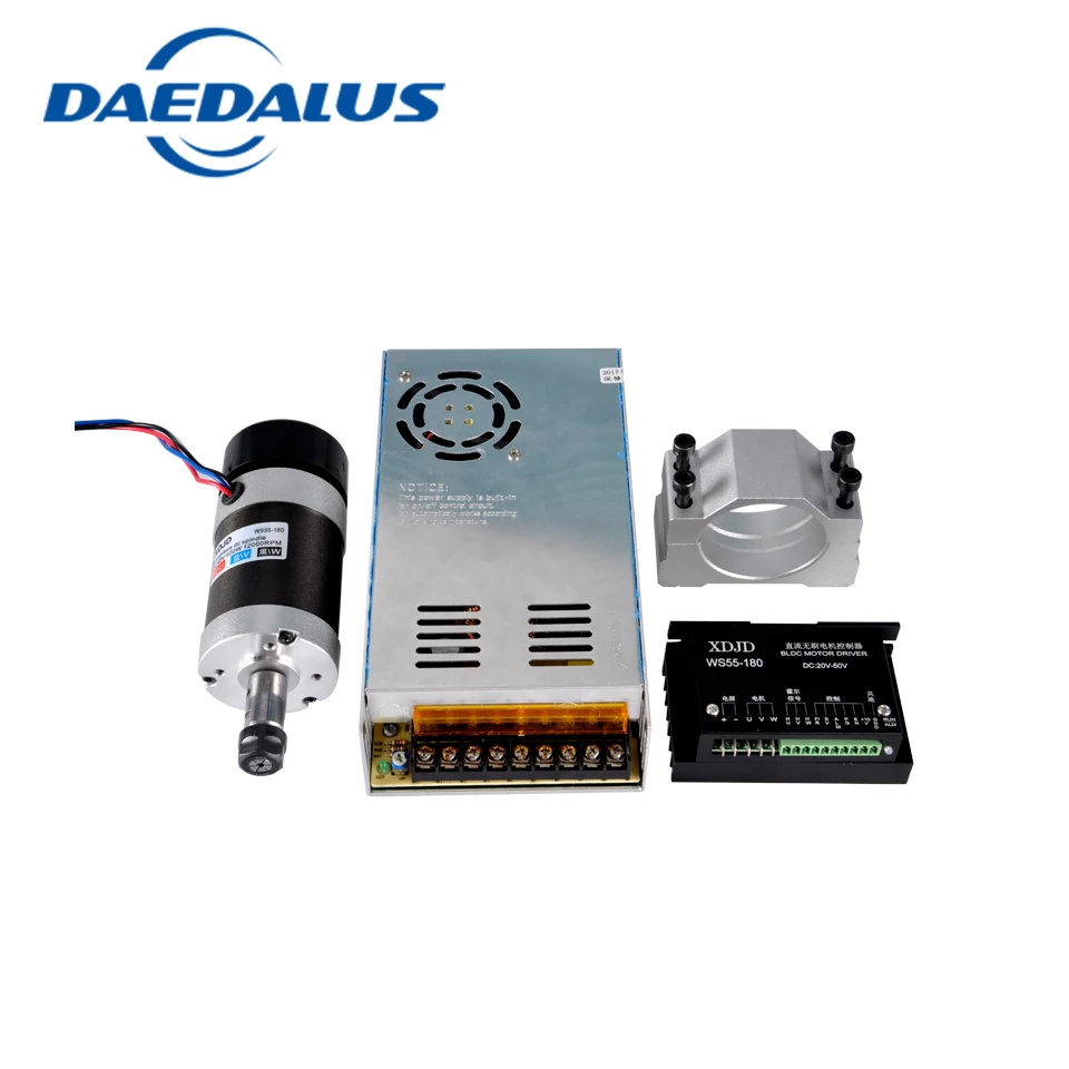CNC Spindle 400W Brushless Spindle Motor ER11 Switching Power Supply Stepper Motor Driver 55mm Clamp For cnc Milling machine CNC Spindle 400W Brushless Spindle Motor ER11 Switching Power Supply Stepper Motor Driver 55mm Clamp For cnc Milling machine