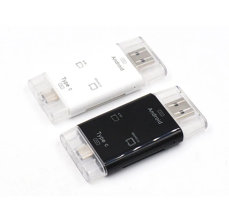 3 in 1 Type C Micro USB TF SD Card Reader For Andriod Smart Phone Macbook PC OTG Card Reader For ...