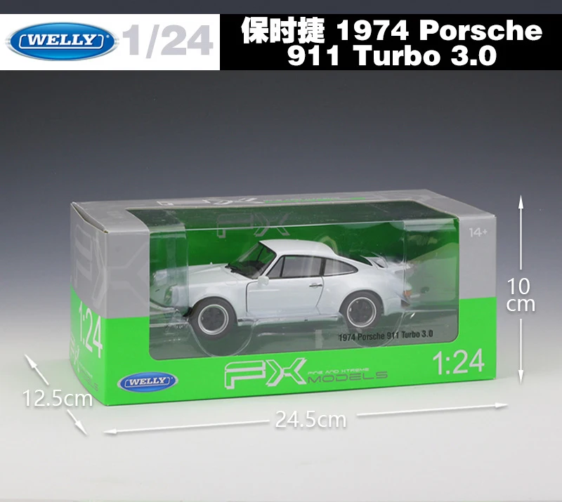 Модель литая автомобиля Welly в масштабе 1:24 классический Porsche 911/918/356/959 спортивный