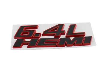

Rose Black 6.4L HEMI for 6.4L SRT Fender Trunk Emblem Badge Sticker