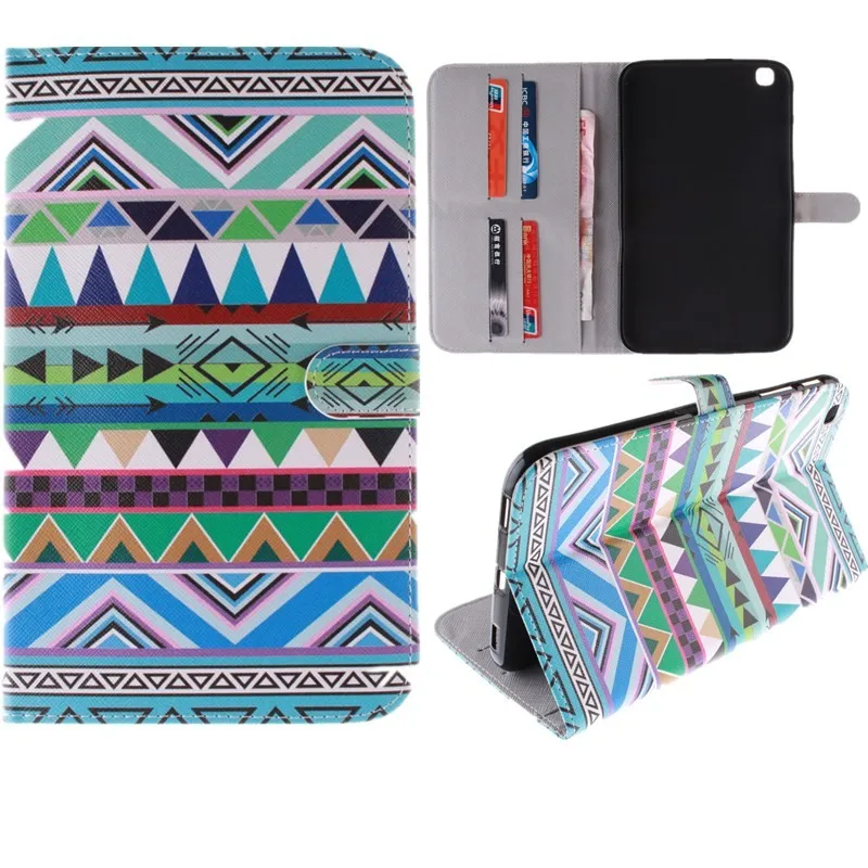 Colorful Wallet Case for Samsung Galaxy Tab 3 8.0 Case T310 T311 PU Leather Stand Case With Card Slot For Galaxy Tab 3 8.0 inch (38)