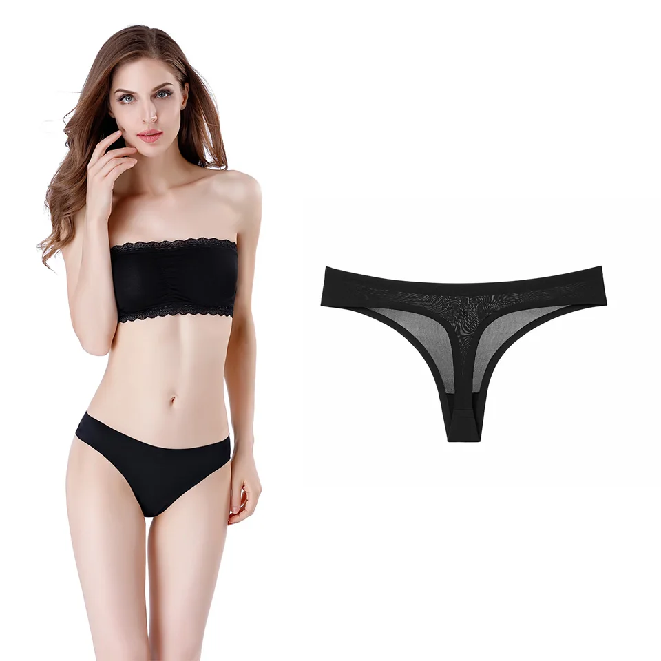 3Pcs/Lot New Hot Sexy Thong Women Panties Seamless Ultra Light Lingerie Ultra Thin Soft Underwear Female Low Waist G String