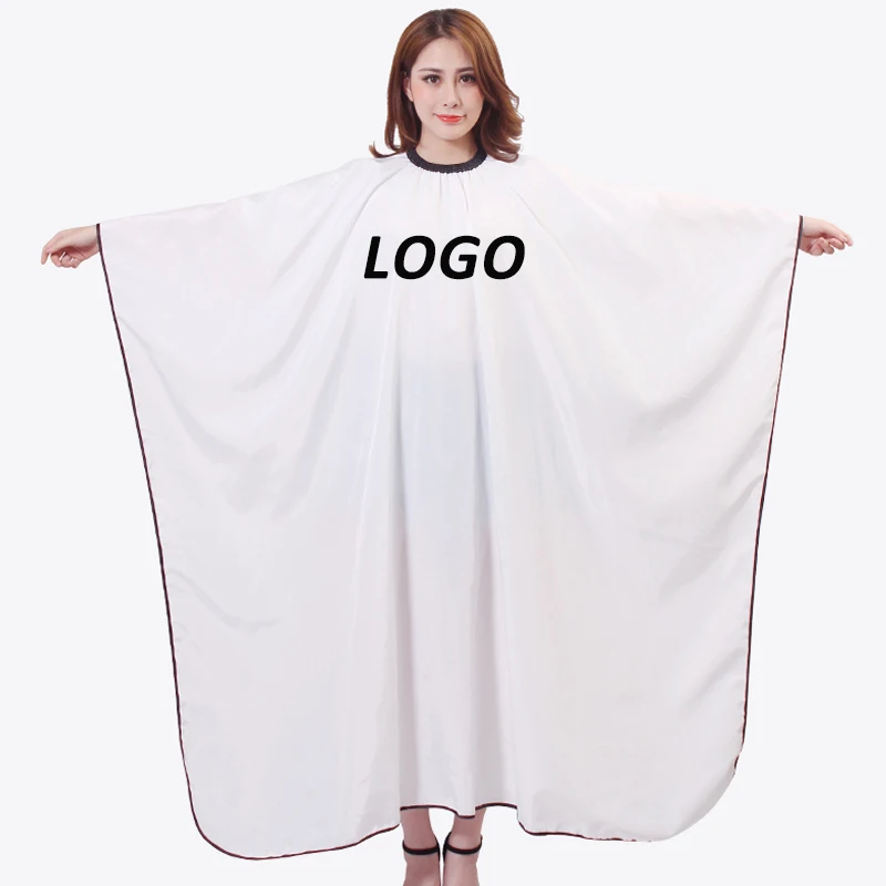 Customize Logo Extra Large Hairdressing Cape Apron Haute Couture Salon Customer Cloth Haircut Perm Dye Gown Cover Uniform U1221 2