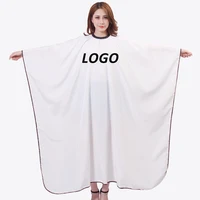 Customize Logo Extra Large Hairdressing Cape Apron Haute Couture Salon Customer Cloth Haircut Perm Dye Gown Cover Uniform U1221 2