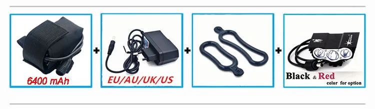 Excellent Bicycle Light 6000 Lumens 4 Mode XM-L U2 LED cycling Front Light Bike lights Lamp Torch + Battery Pack + Charger 10 Excellent Bicycle Light 6000 Lumens 4 Mode XM-L U2 LED cycling Front Light Bike lights Lamp Torch + Battery Pack + Charger 10