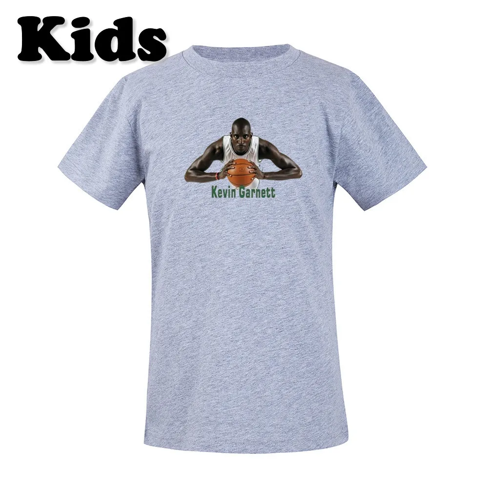 

2019 Boys T Shirt Brand Children T Shirts Boys Clothing Toddler Girls Tops Kevin Garnett Kids Shirts 0410-20