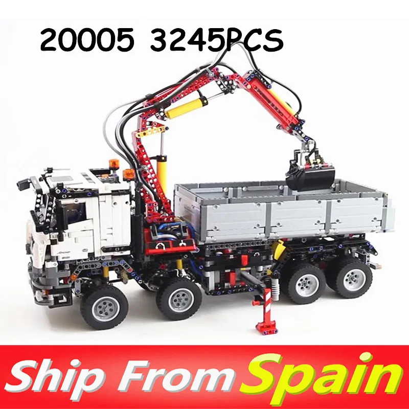 

Ship from Spain 20005 3245Pcs Technic Arocs Model Building Blocks Compatible with 42043 rc tuck gift