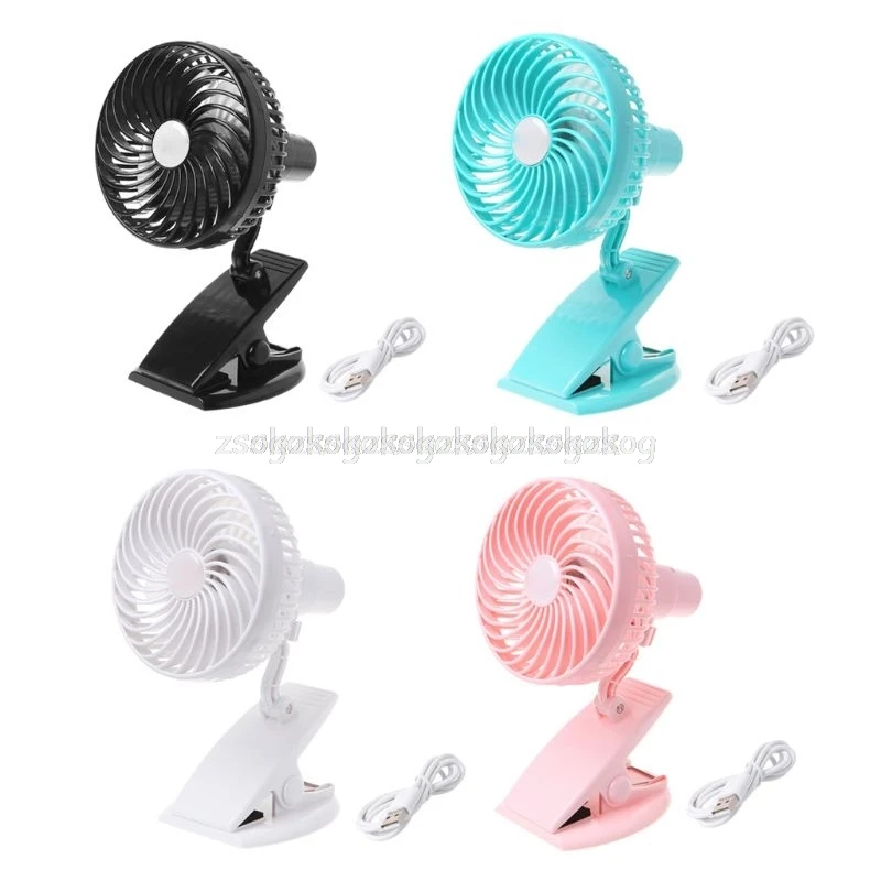 

Mini USB Electric Fan Clamp Handheld Portable Fan Desktop Outdoor 360 Horizontal Rotation For Baby Stroller Cooling Fan Mr27 19