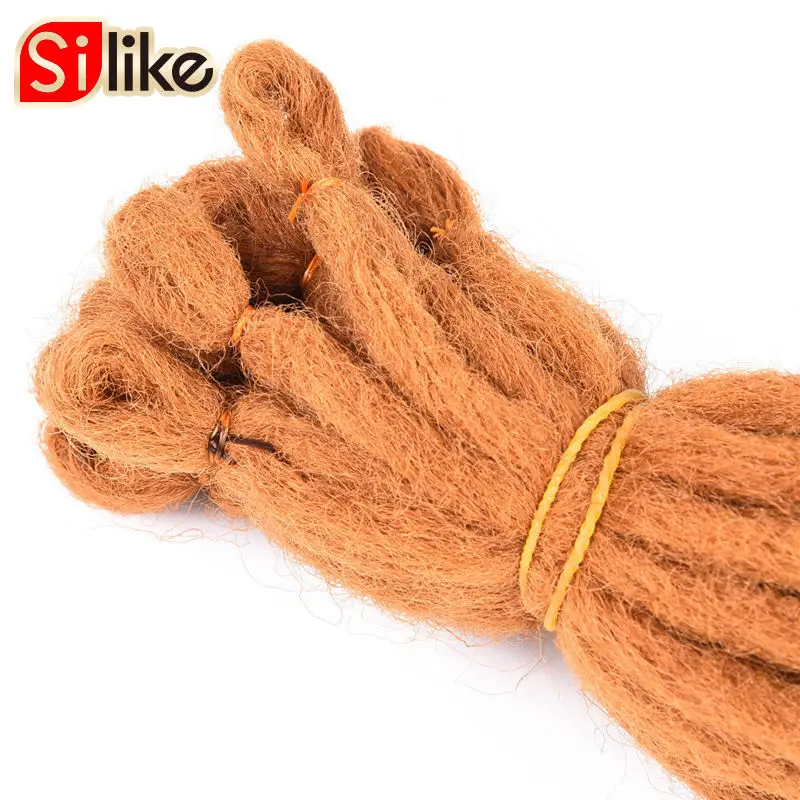 Женские синтетические косички Silike 55 г/шт. дреды вязаные крючком 18 дюймов 8 чистых