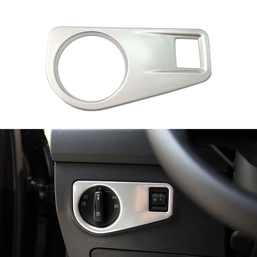 

Car Headlight Switch Decorative Sticker Metal Auto LED Light Switch Interior Sticker For Volkswagen New Tiguan L 2017