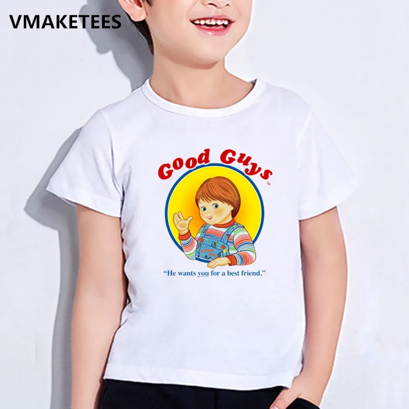 Детские летние футболки с короткими рукавами для девочек и мальчиков детская футболка с принтом «хорошие мальчики» Повседневная забавная одежда для малышей HKP5113 - Цвет: HKP5113A