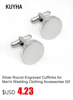 Классические квадратные запонки для мужчин на заказ Серебро Золото Простой стиль бизнес запонки для рубашки Высокое качество заводская цена