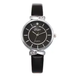 Montre женские часы для женские часы новый минималистский моды кожаный ремешок Кварцевые часы Женские часы подарки, Прямая поставка