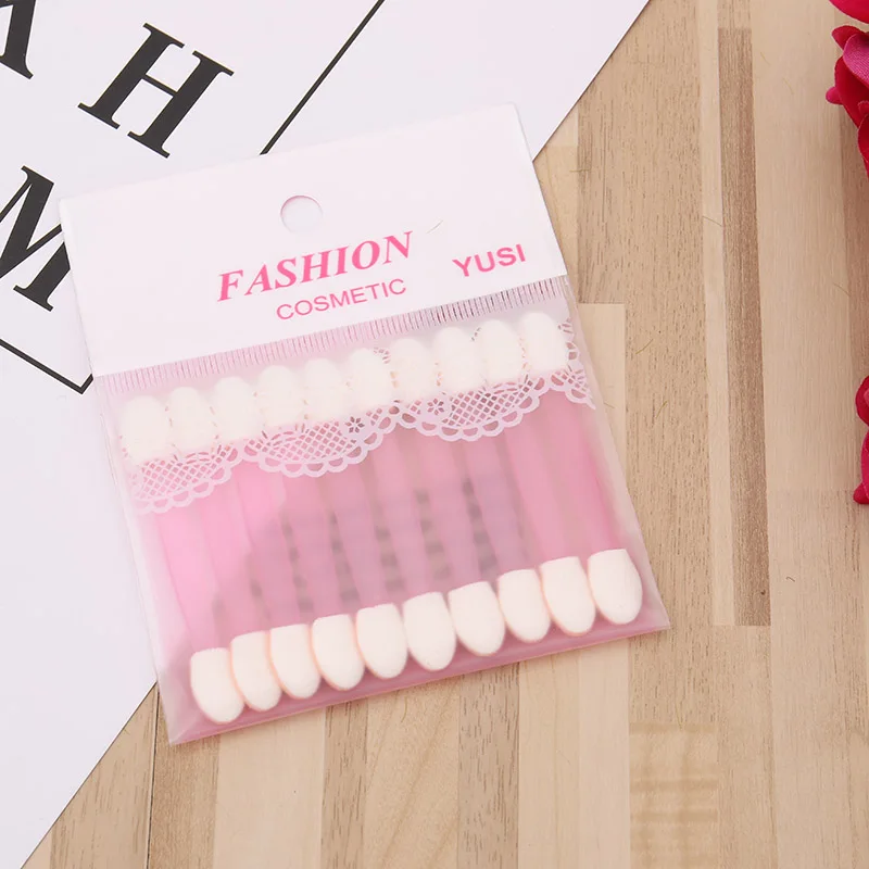 

Makeup Tool 10Pcs/Pack Stick DIY Beauty Styling Women Cosmetic Double-head Shadow Sponge Eyeshadow Brush
