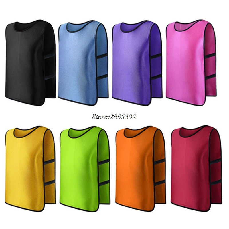 

Team Training Scrimmage Vests Soccer Basketball Youth Adult Pinnies Jerseys New