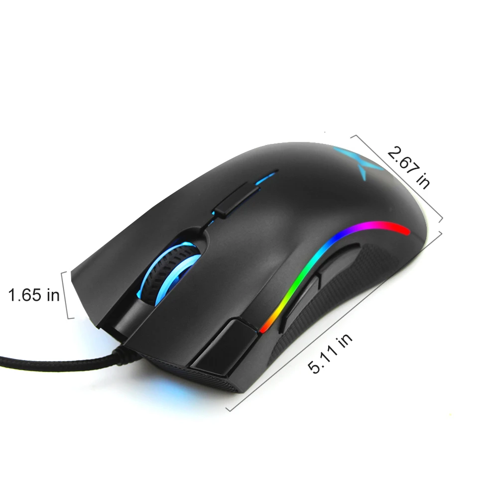 DELUX M625 PMW3360 RGB игровая мышь геймерская эргономичная Проводная компьютерная оптическая сенсорная мышь Mause 12000 dpi 7 кнопок Usb игровая мышь для ПК