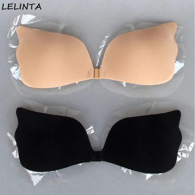 LELINTA Bras Self Adhesive Backless Front Closure Strapless Bra